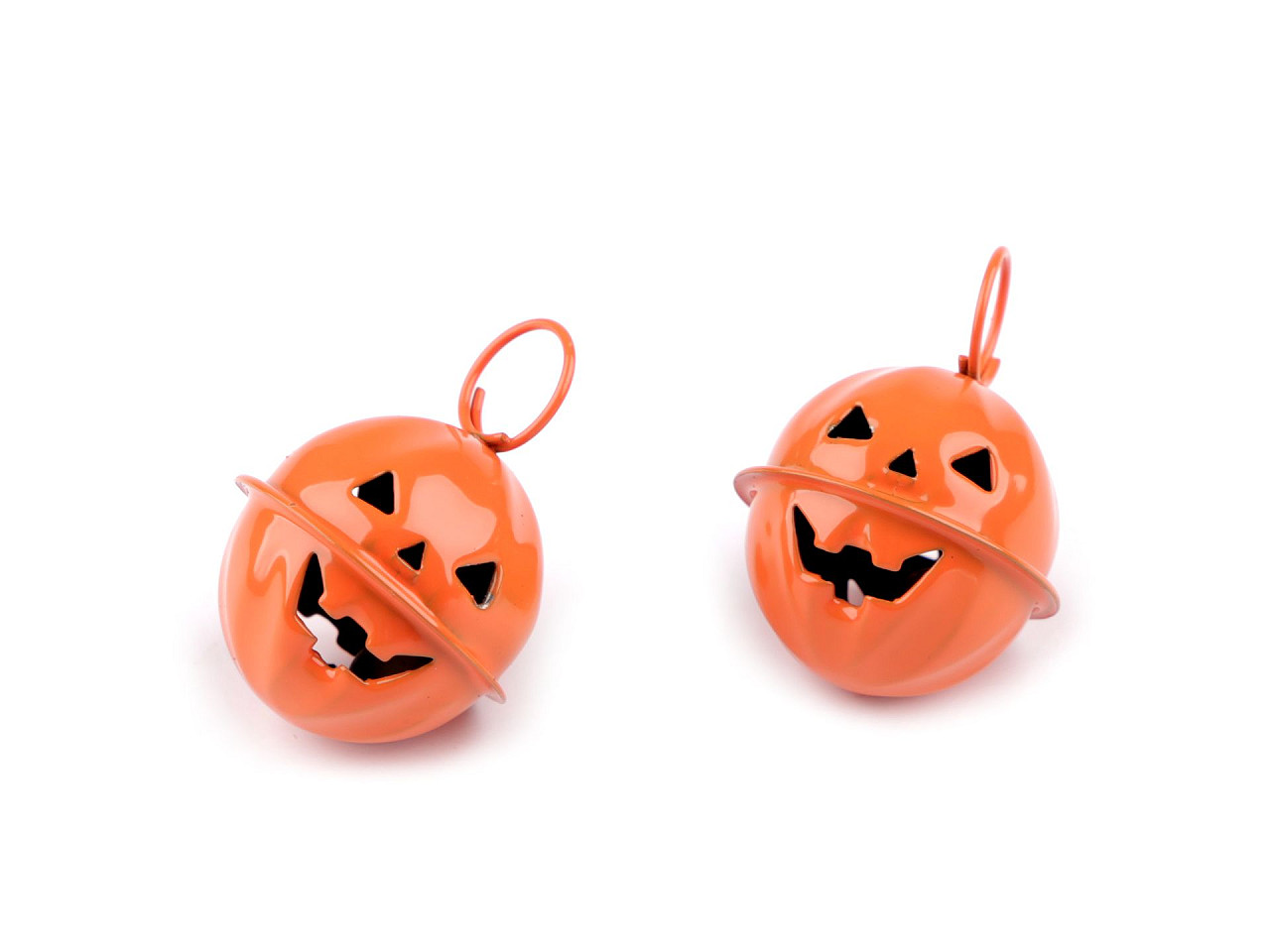 Clopot dovleac de halloween ø24 mm - Negru (2 Bucăți)