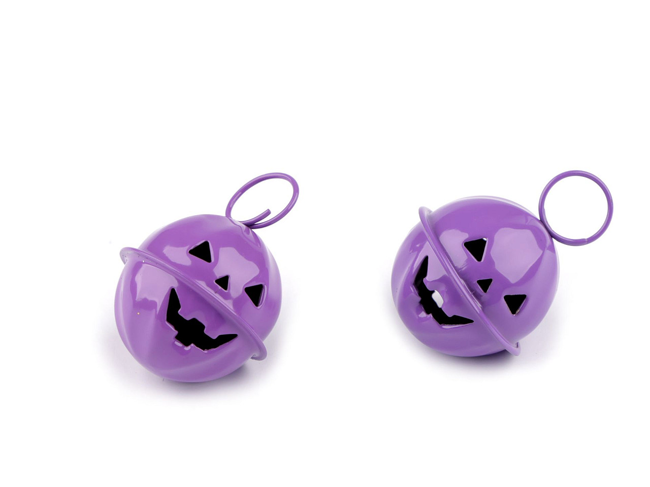 Clopot dovleac de halloween ø24 mm - Negru (2 Bucăți)