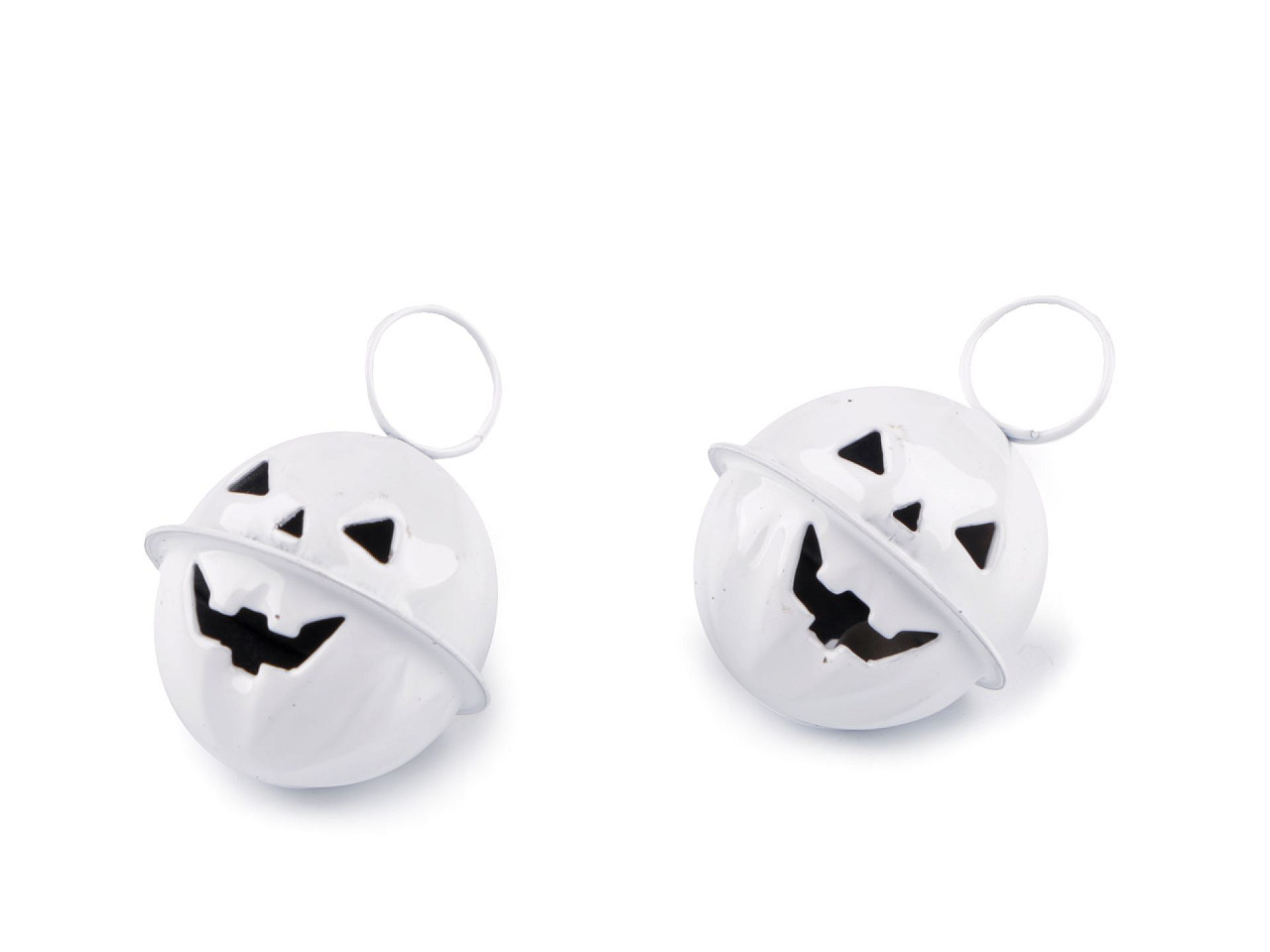 Clopot dovleac de halloween ø24 mm - Negru (2 Bucăți)
