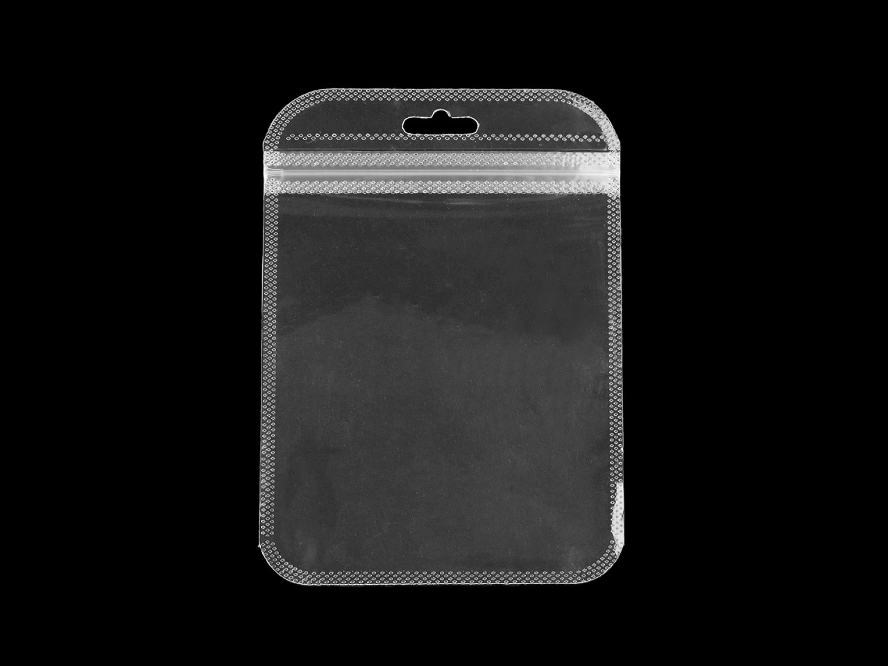 Saculeț din celofan cu fermoar 10,5x15 cm - Transparent (50 Bucăți)