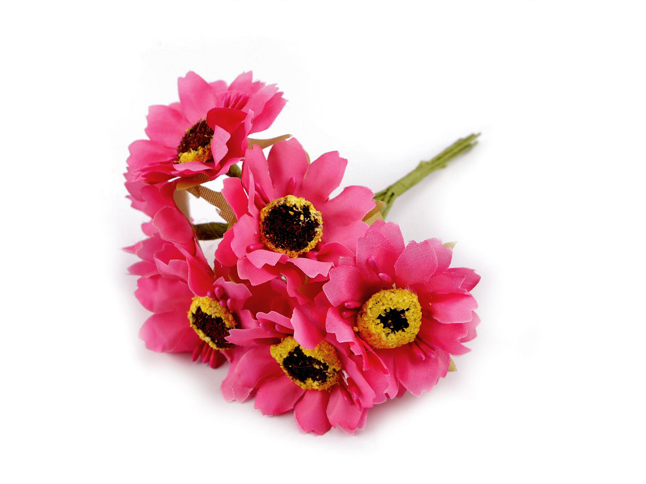 Floare artificială pe sârmă - Galben (6 Bucăți) Floare artificială pe sârmă - Galben (6 Bucăți)