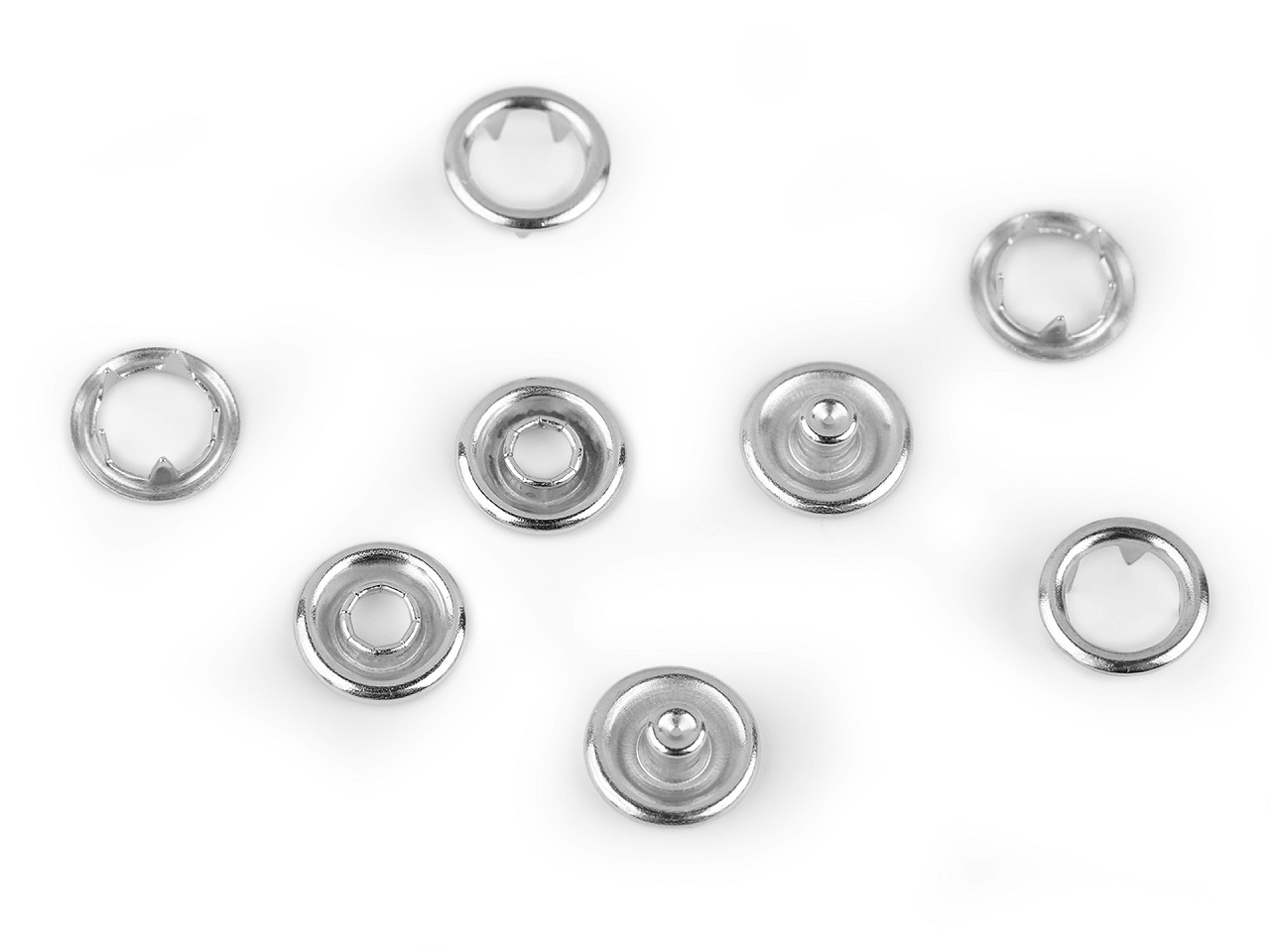 Capse roland baby ø10 mm vrac - Nichel (50 Seturi)