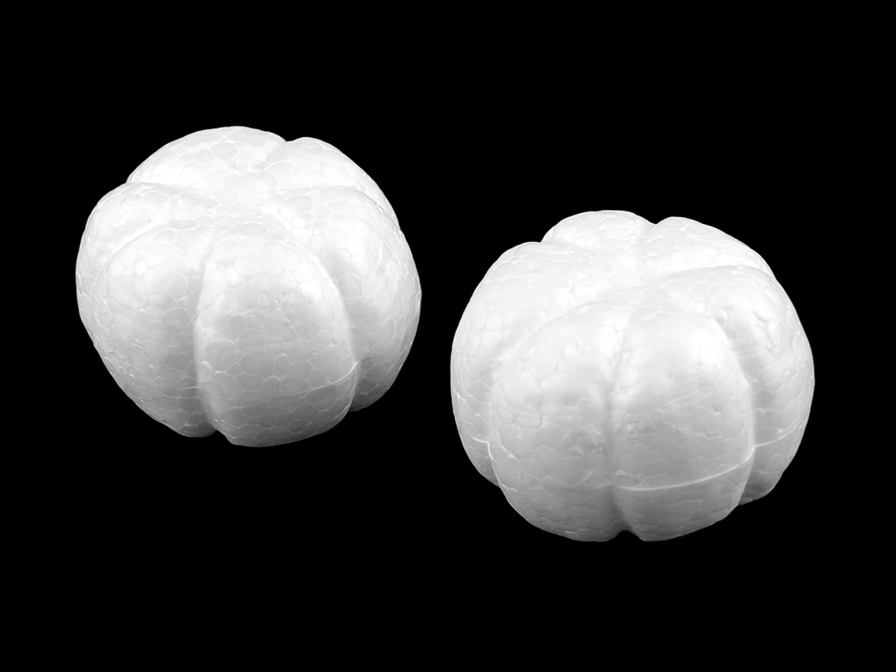 Dovleac polistiren 4x5,5 cm - Alb (20 Bucăți)