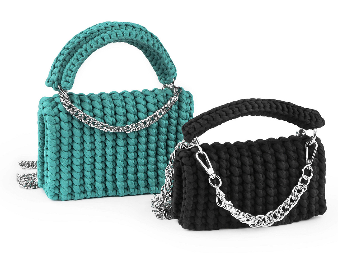 Lant pentru genta cu carabina, lungime 120 cm - Nichel (10 Bucăți)