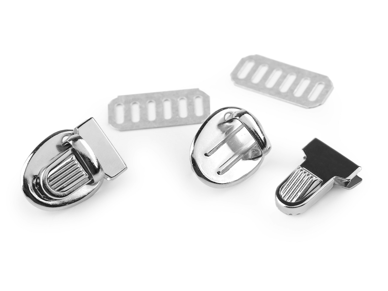 Set inchizatoare geanta 18x24 mm - Nichel (10 Seturi)