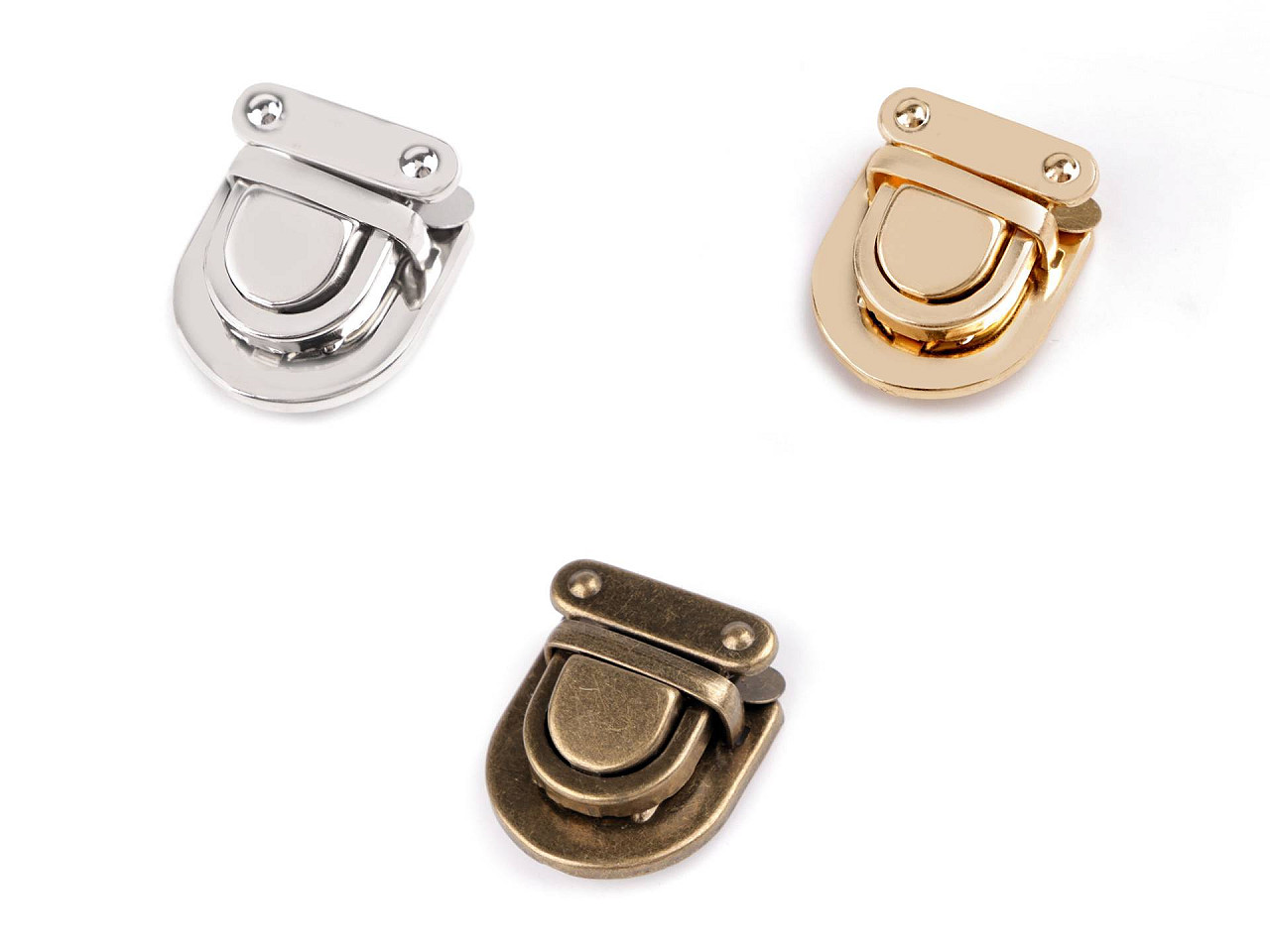 Închizătoare geantă 26x29 mm - Alamă antică (10 Seturi) Închizătoare geantă 26x29 mm - Alamă antică (10 Seturi)