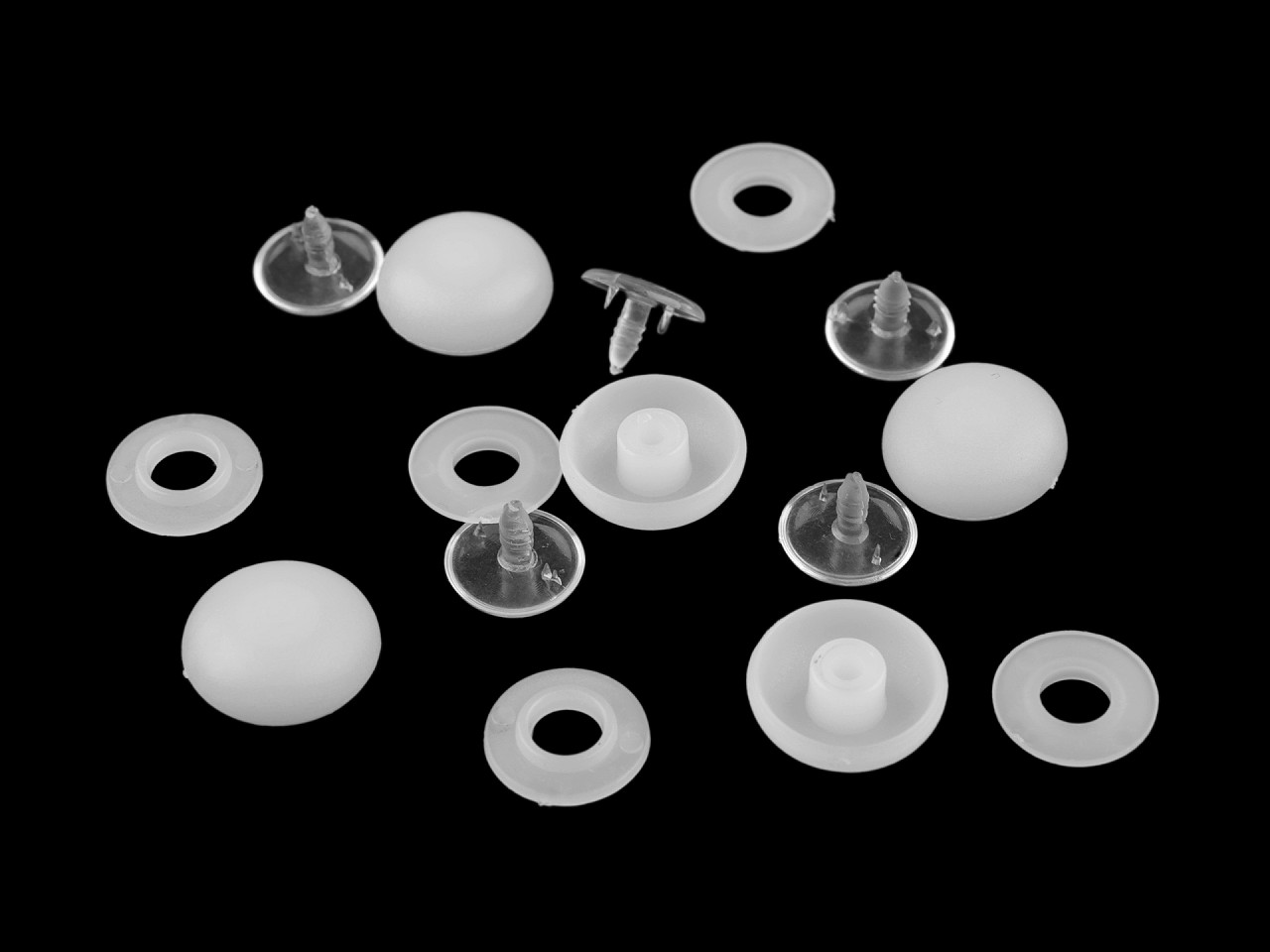 Nasture de imbracat pentru sepci 26" - Alb (25 Seturi)