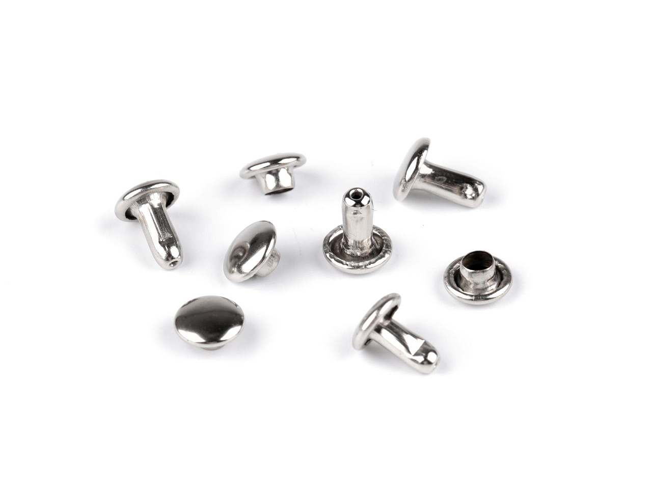 Capse / nituri ø6 mm - Alamă antică (100 Perechi)