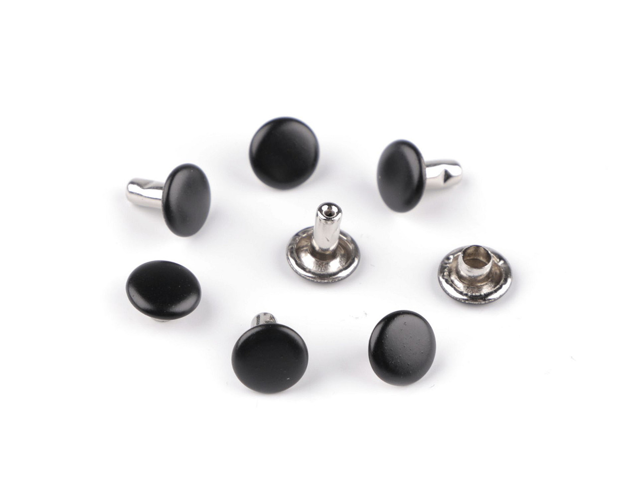 Capse / nituri ø8 mm - Negru (100 Perechi)