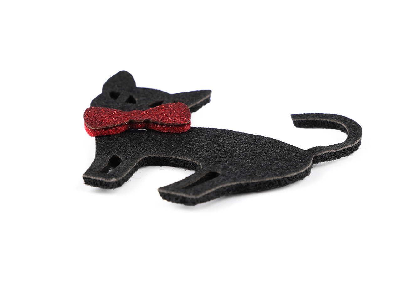 Pisică de pâslă, liliac și păianjen cu sclipici, halloween - Mix variante (6 Bucăți)