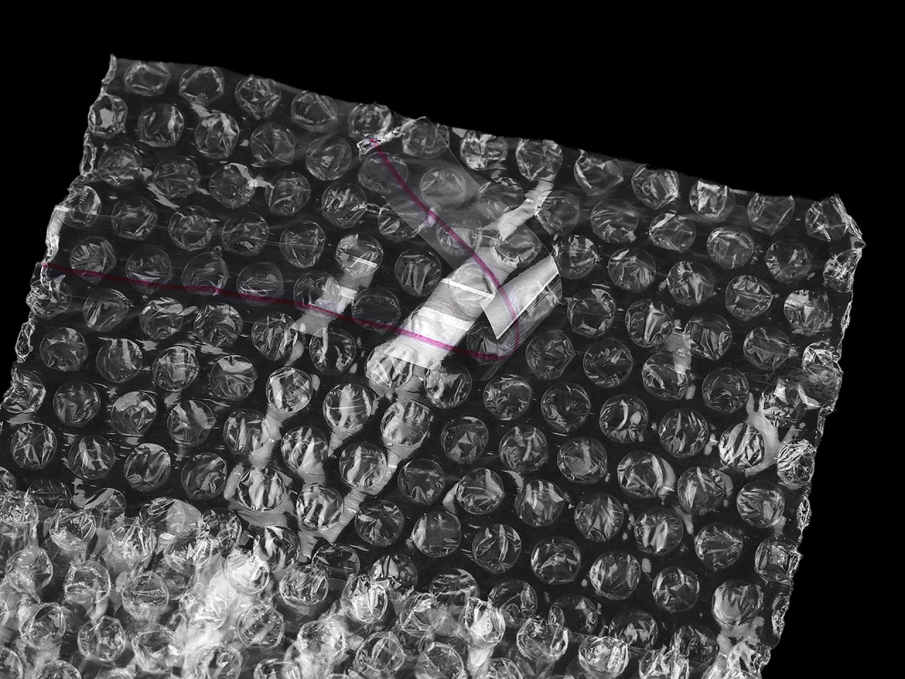 Pungi cu bule de aer și clapetă adezivă, 10x29 cm - Transparent (100 Bucăți)