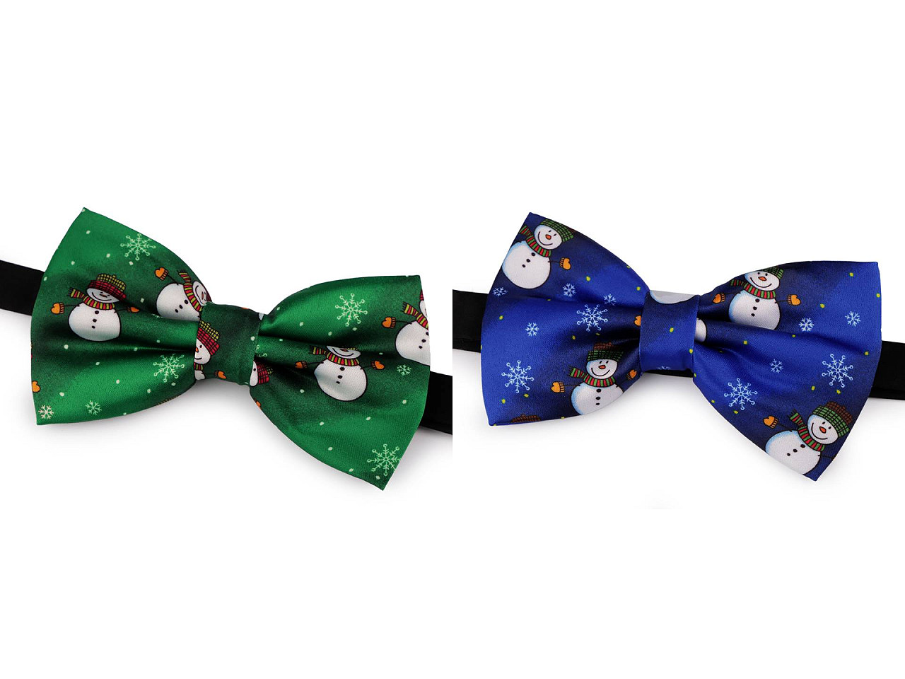 Papion satinat de crăciun - Albastru delta (1 Bucată)