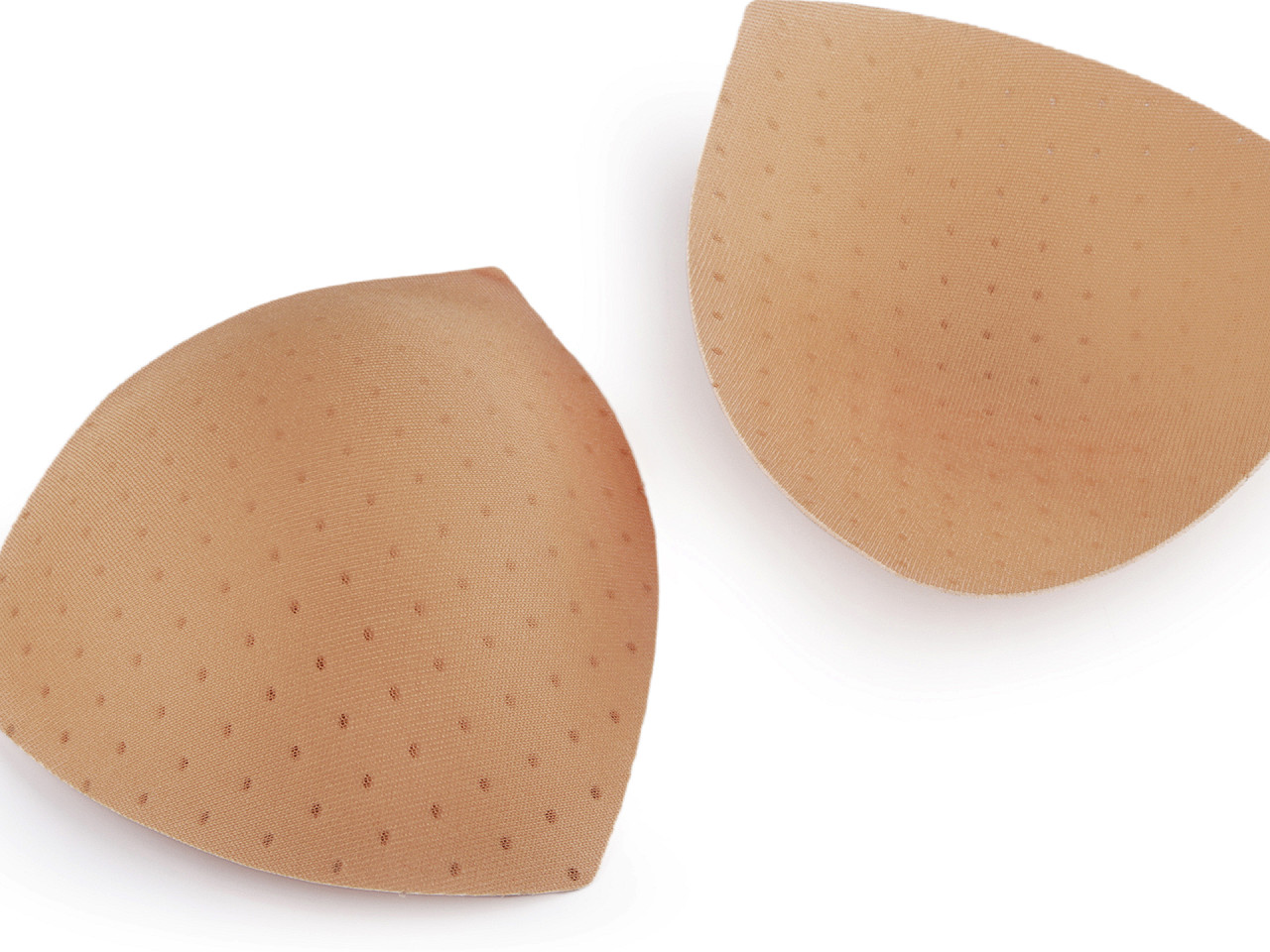 Cupe / bureți sutien cu perforații 38 - Alb (4 Perechi)