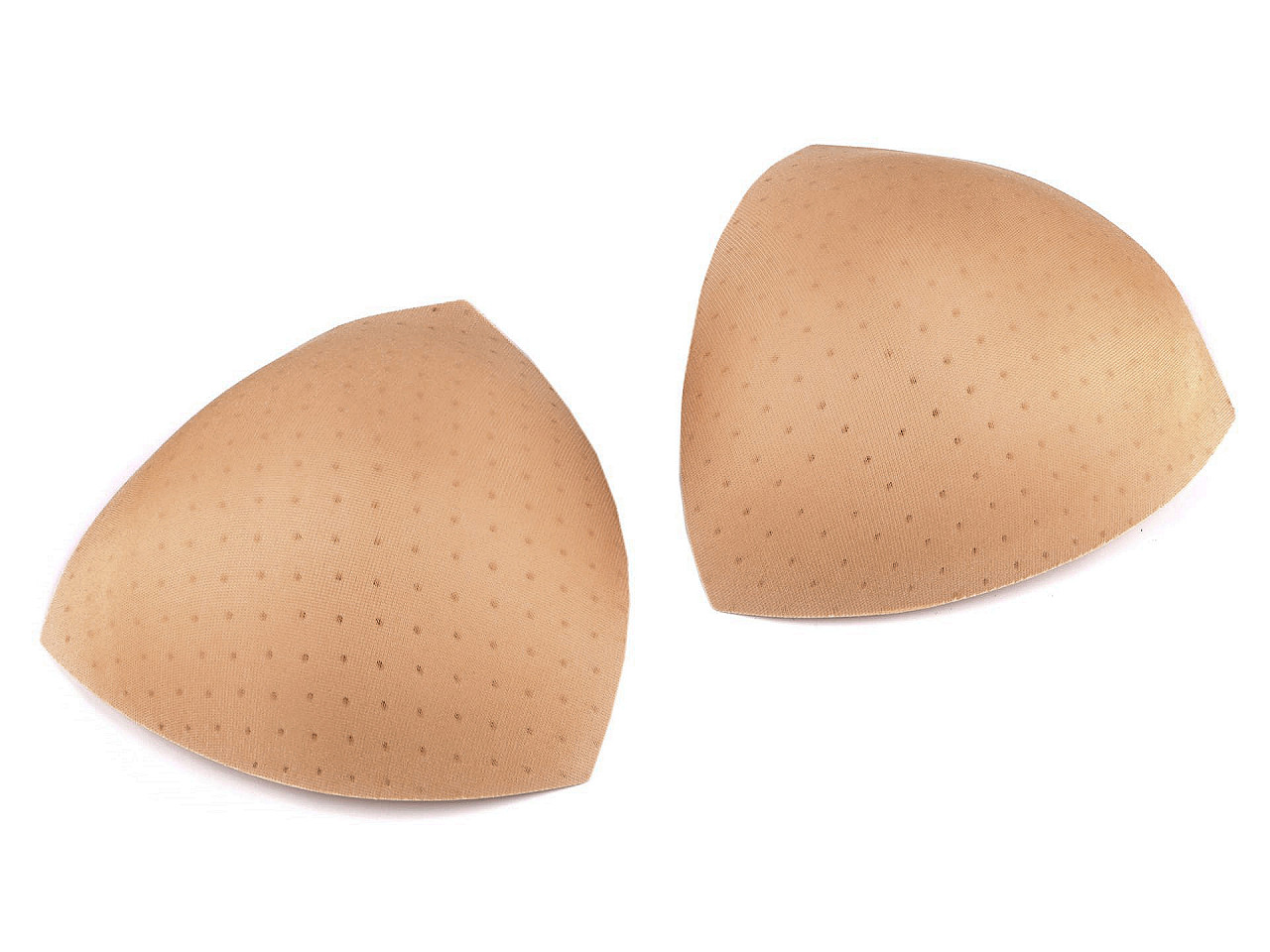 Cupe / bureți sutien cu perforații 44 - Nude (4 Perechi)