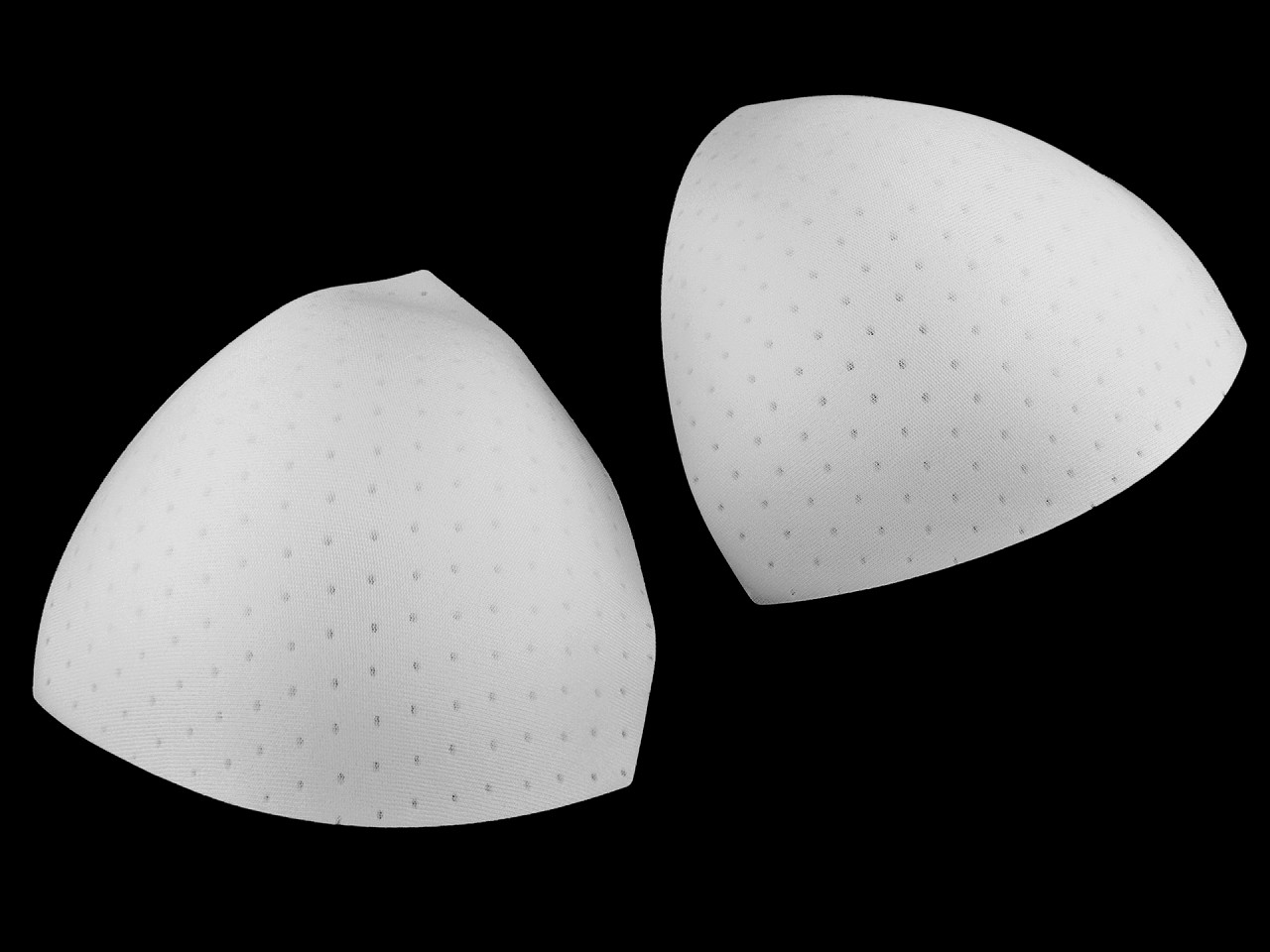 Cupe / bureți sutien cu perforații 46 - Alb (4 Perechi)