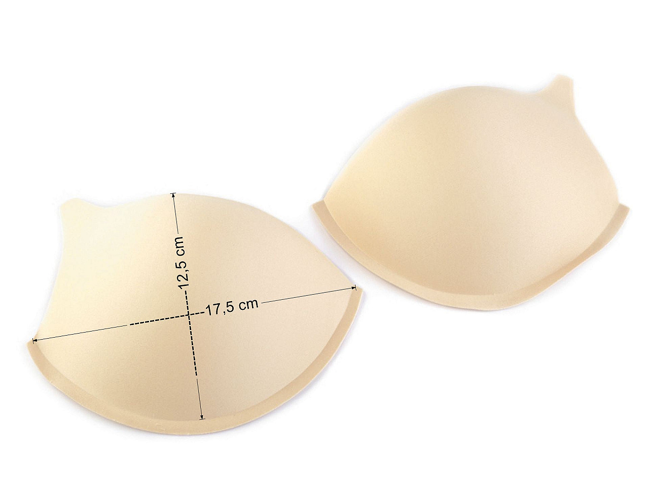 Cupe / bureți sutien / corsete 34 - Alb (1 Pereche)