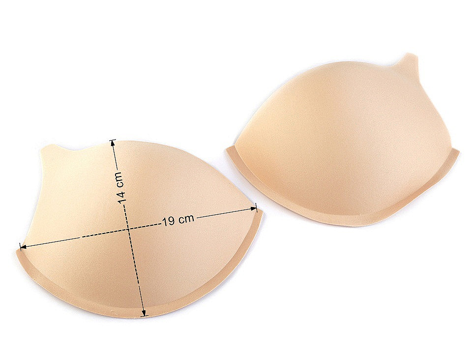 Cupe / bureți sutien / corsete 38 - Alb (1 Pereche)