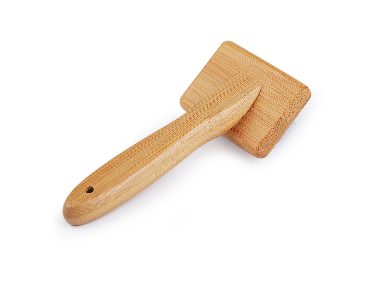 Perie pentru pieptănat macrame  5x7 cm - Natur (1 Bucată)