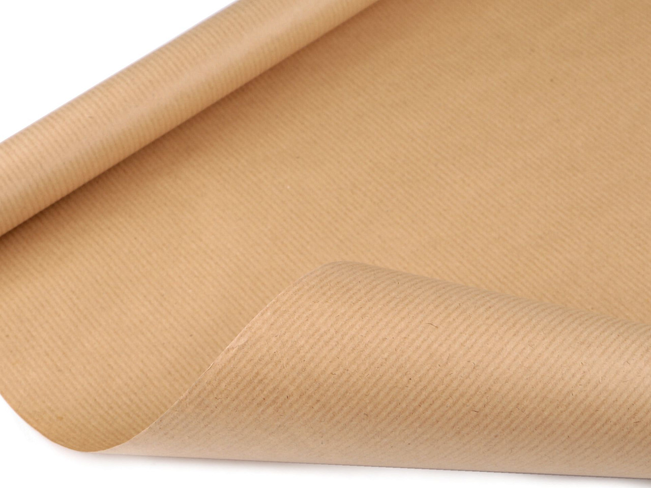 Hârtie de împachetat naturală lucioasă 0,78x2 m - Maro natural (1 Bucată)