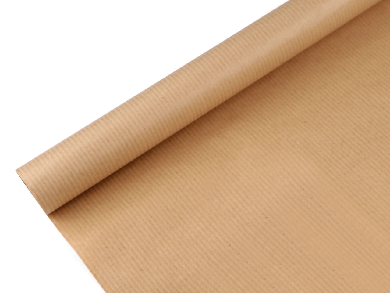 Hârtie de împachetat naturală lucioasă 0,78x2 m - Maro natural (1 Bucată)