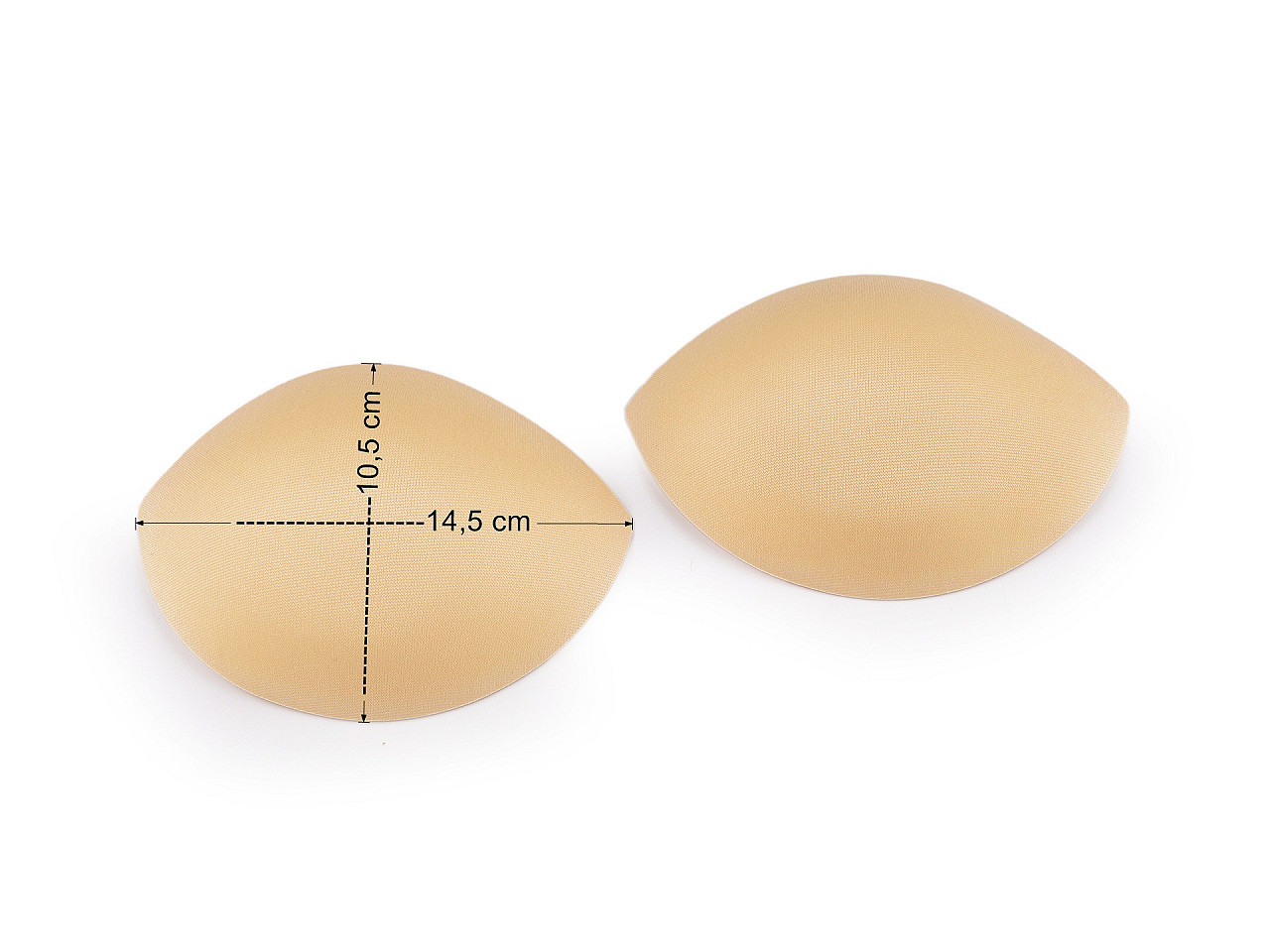 Cupe / bureți sutien cu efect push-up - Nude (25 Perechi)