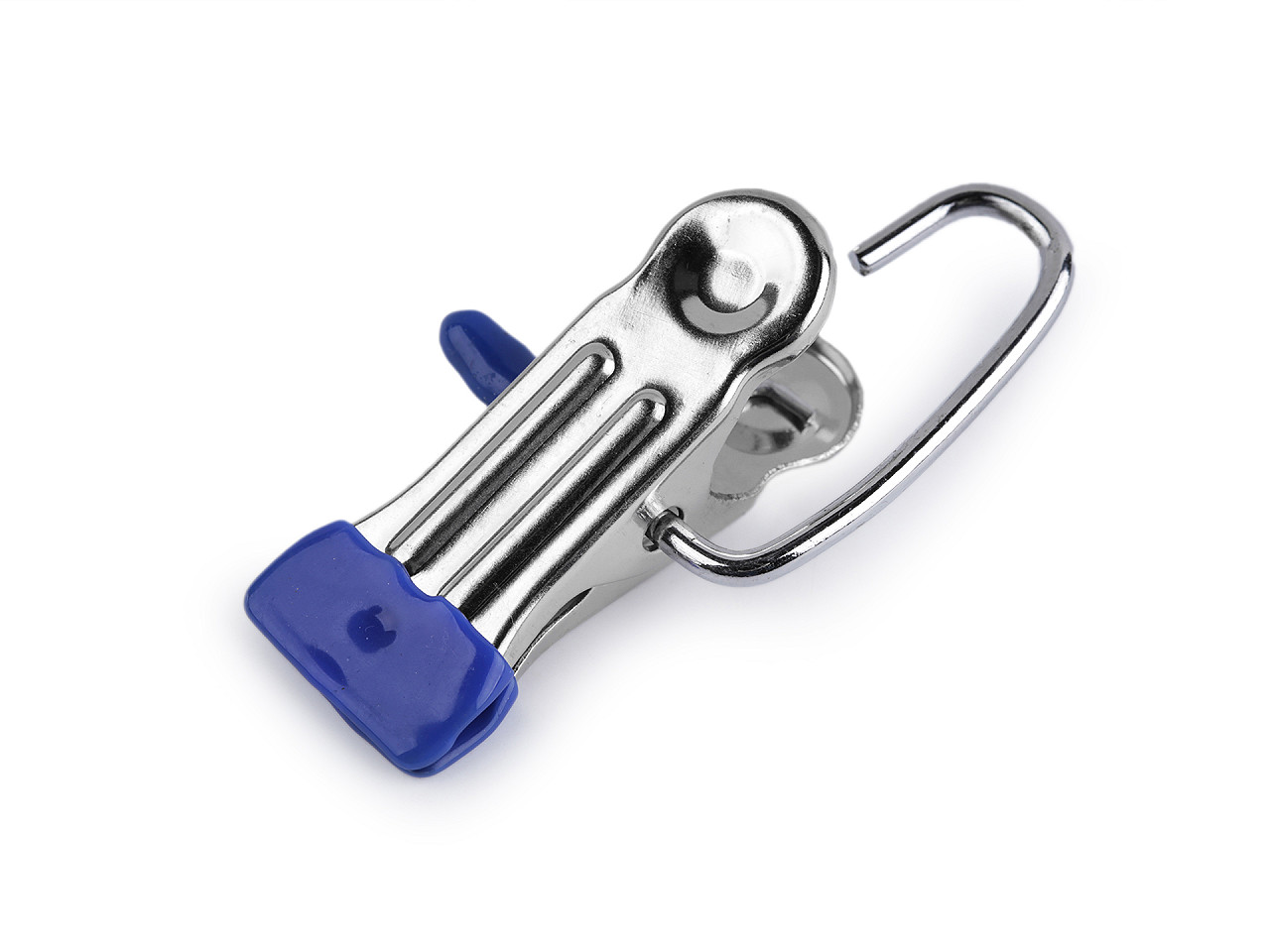 Cârlig metalic cu clemă pentru mărfuri - Argintiu (20 Bucăți)