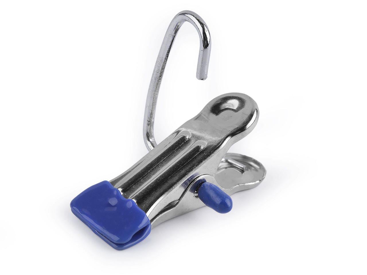 Cârlig metalic cu clemă pentru mărfuri - Argintiu (20 Bucăți)