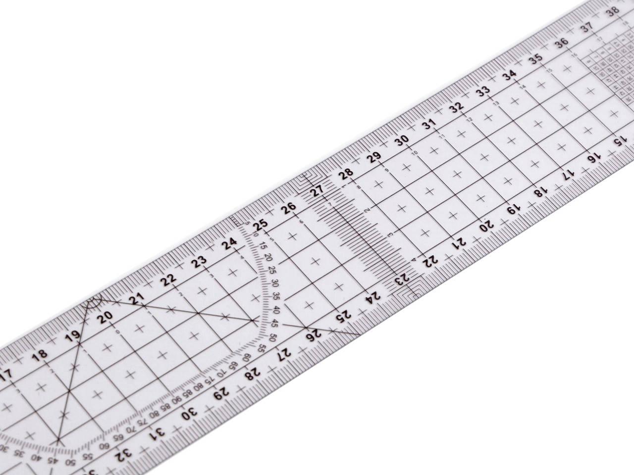 Rigla flexibila 5x50 cm - Transparent (1 Bucată)