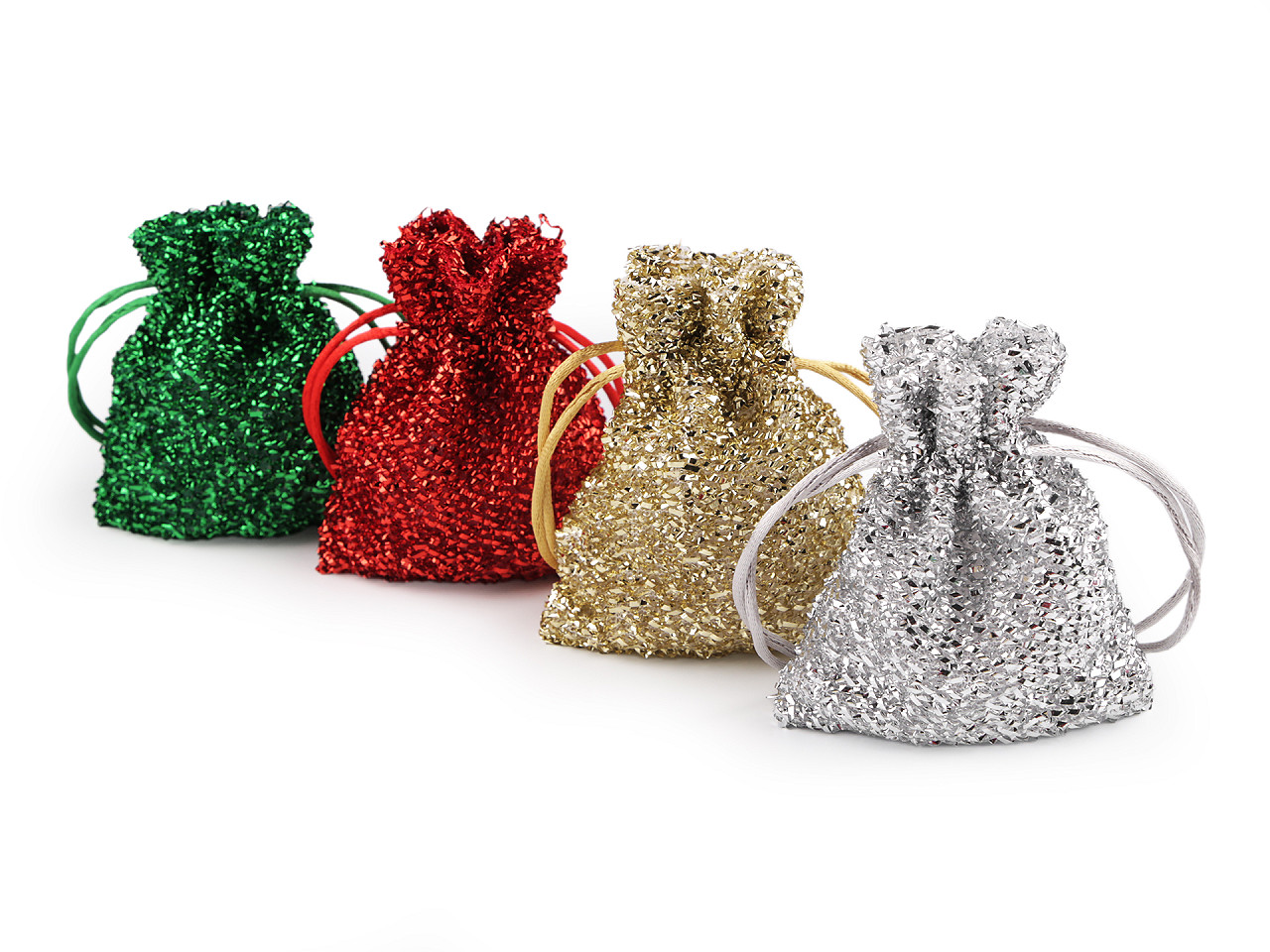 Saculet cadou 8x10 cm - Argintiu (10 Bucăți)