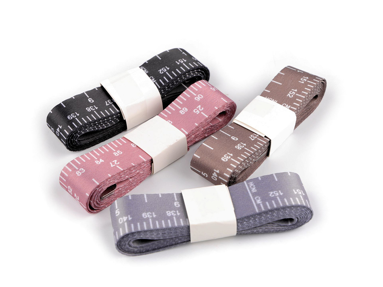 Metru de croitorie din satin - Negru (1 Bucată)