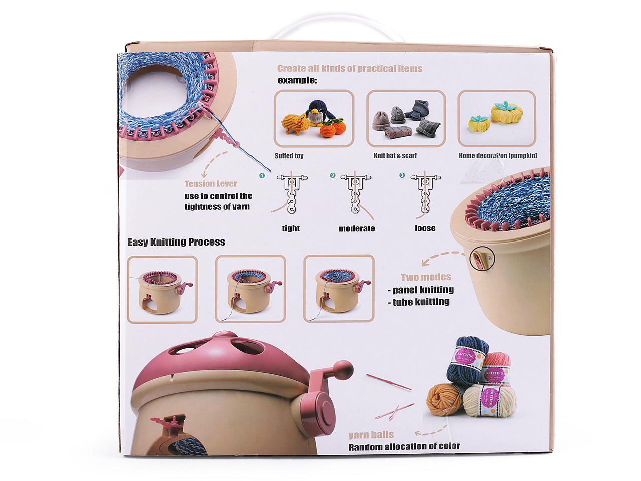 Mașină de tricotat - Bej (1 Set)