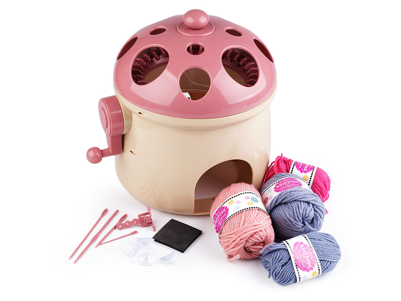 Mașină de tricotat - Bej (1 Set)