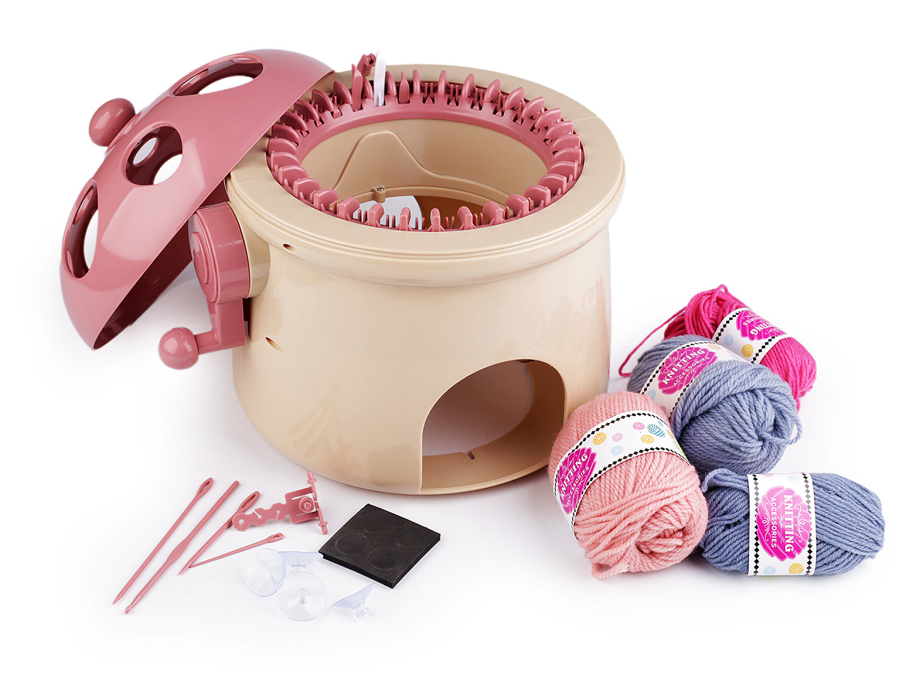 Mașină de tricotat - Bej (1 Set)