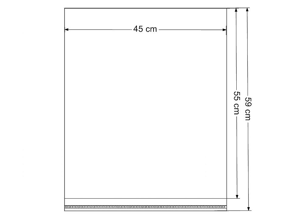 Punga pp cu clapeta adeziva 45x55 cm - Transparent (100 Bucăți)