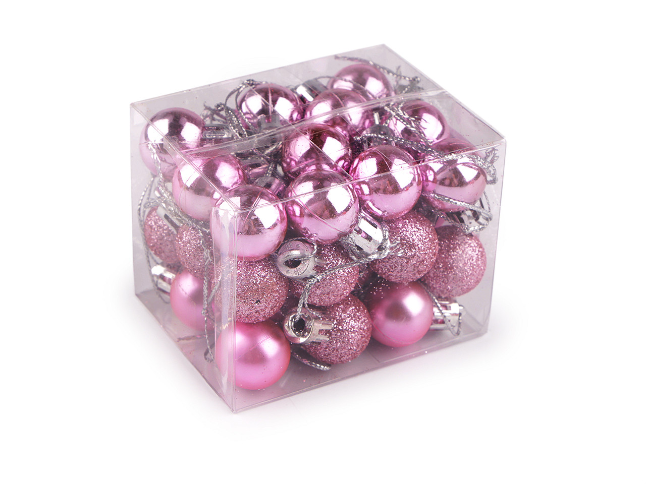 Globulețe de craciun ø20 mm - Roz vintage (1 Cutie)