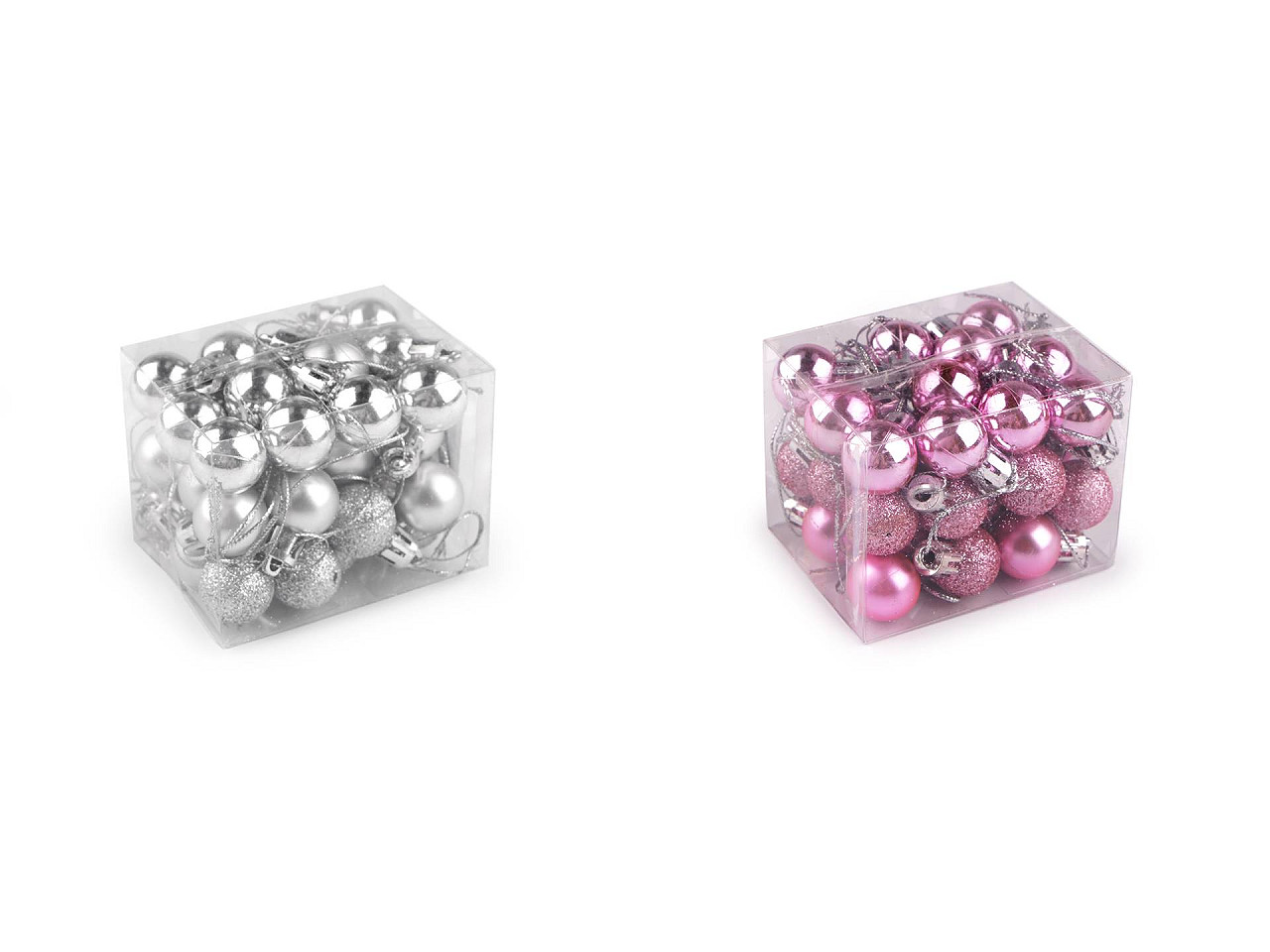 Globulețe de craciun ø20 mm - Roz vintage (1 Cutie)