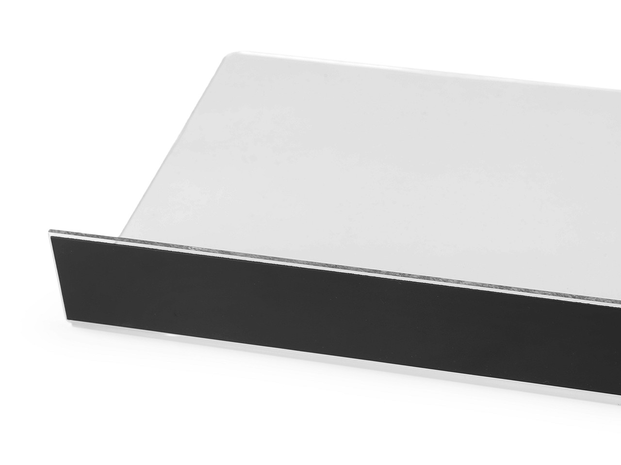 Separator magnetic pentru un raft metalic 49x20 cm - Transparent (1 Bucată)