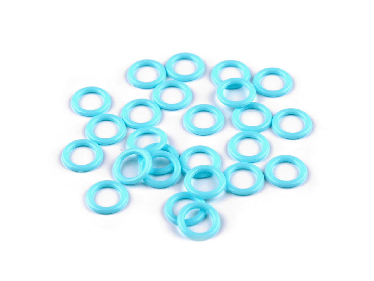 Inel de plastic / accesoriu pentru tricotat ø10; 12; 14 mm - Roz (100 Bucăți)