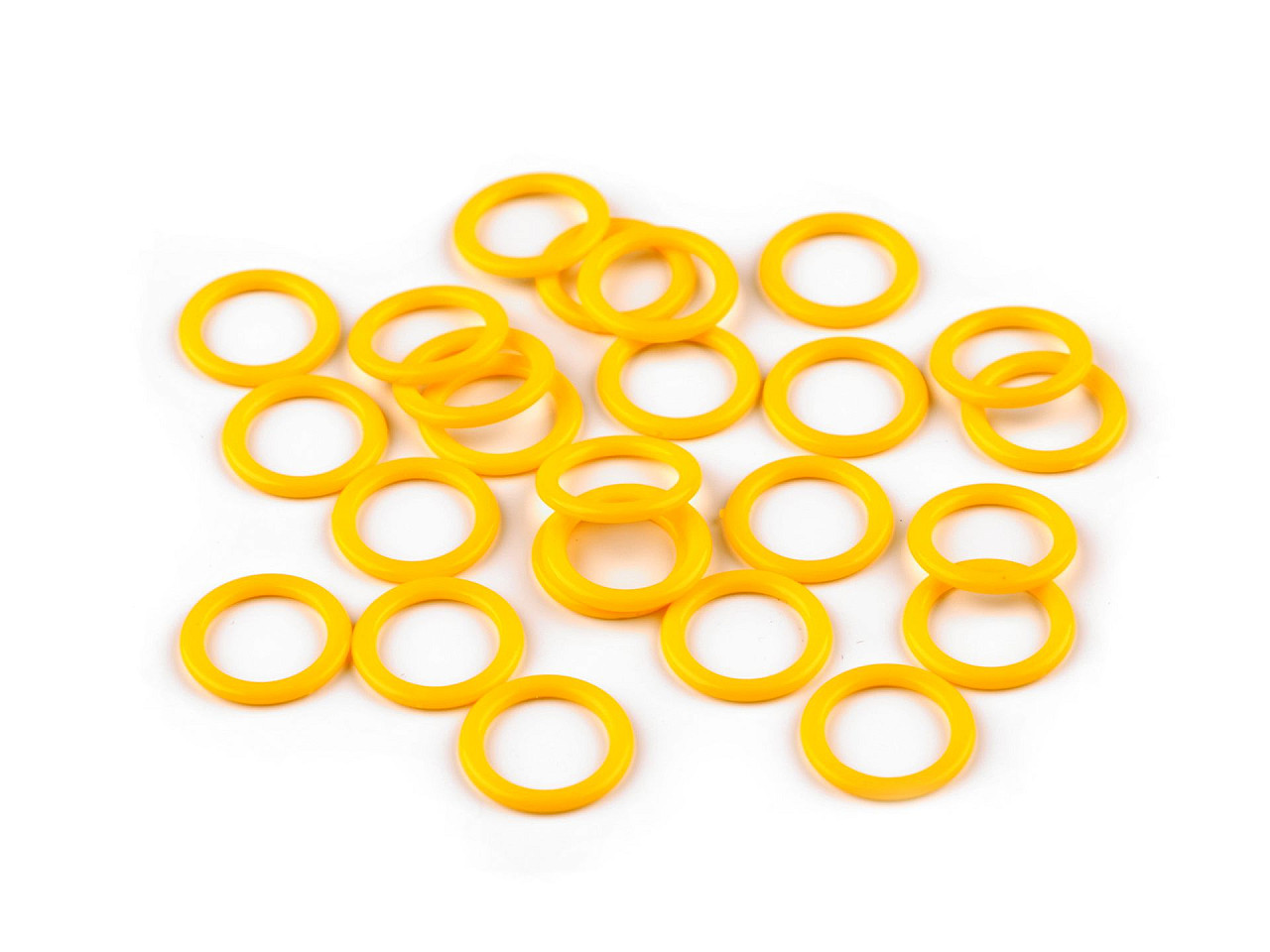 Inel de plastic / accesoriu pentru tricotat ø10; 12; 14 mm - Roz (100 Bucăți)