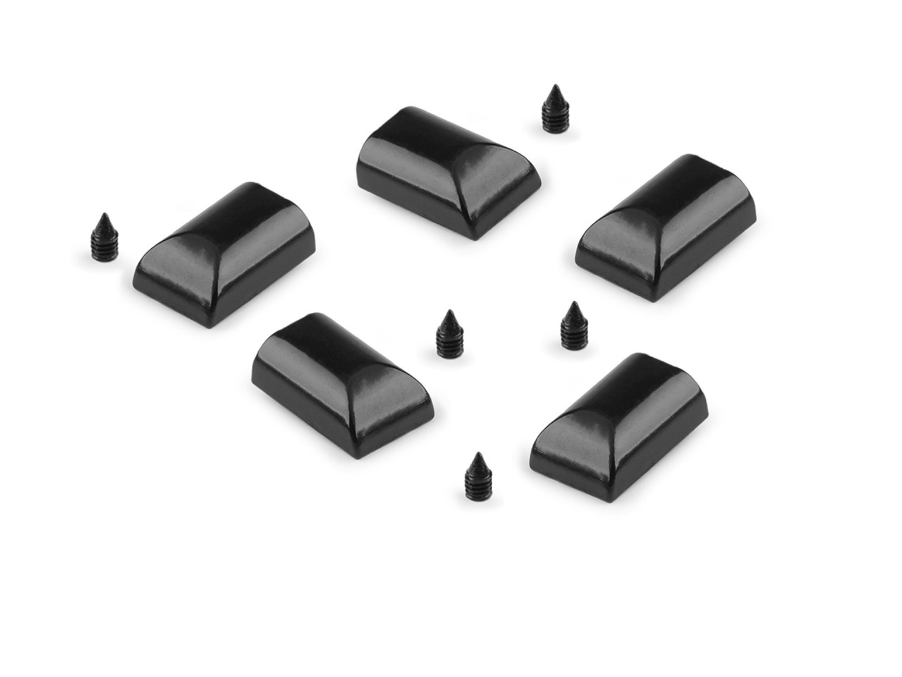 Terminatie fermoar - Nichel negru (100 Bucăți)