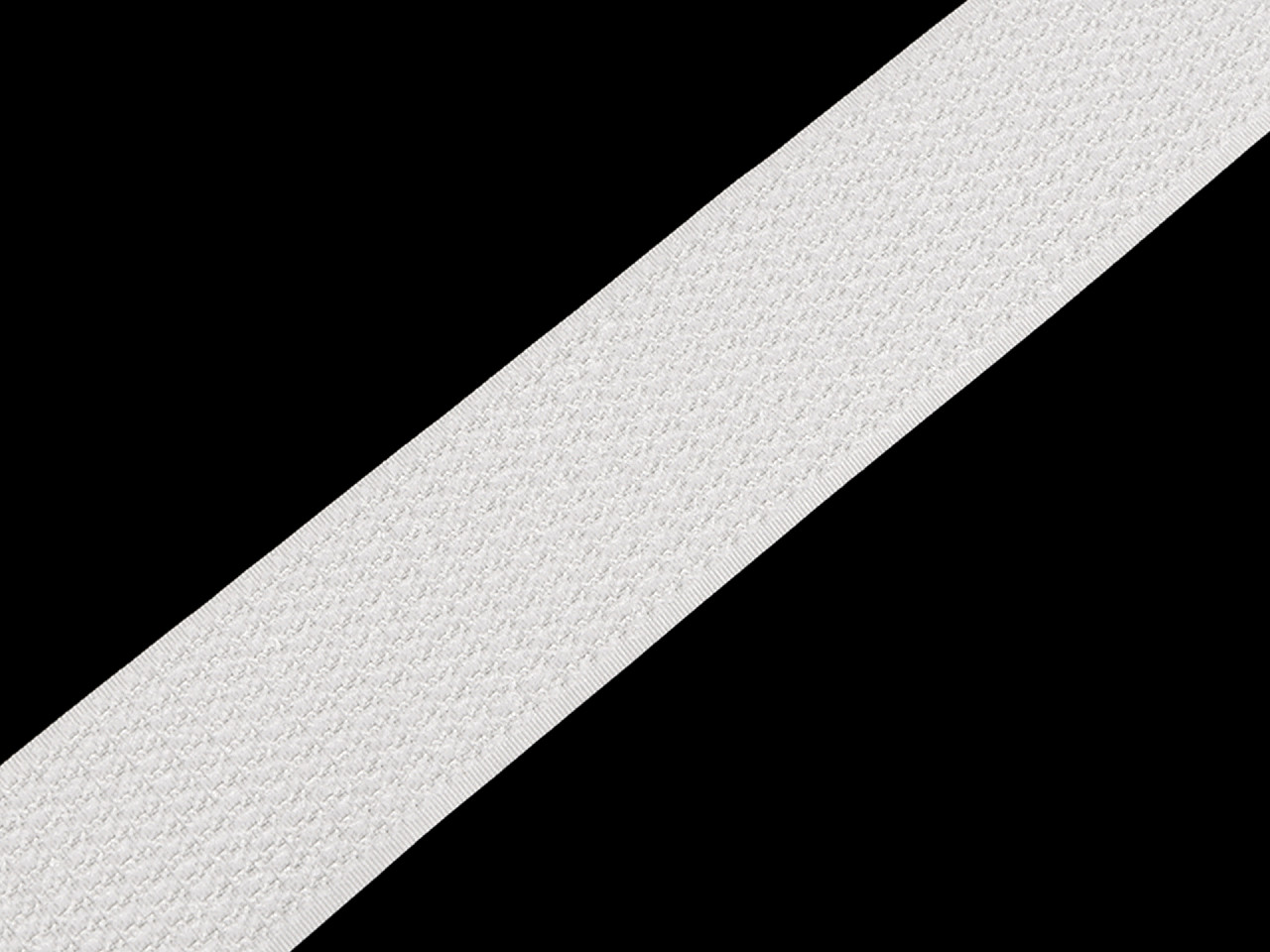 Velcro / arici - puf și scai pe o singura bandă lățime 38 mm - Negru (1 Metru)