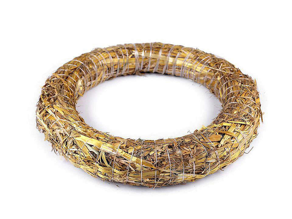 Coroană de paie ø25 cm - Natur (1 Bucată)