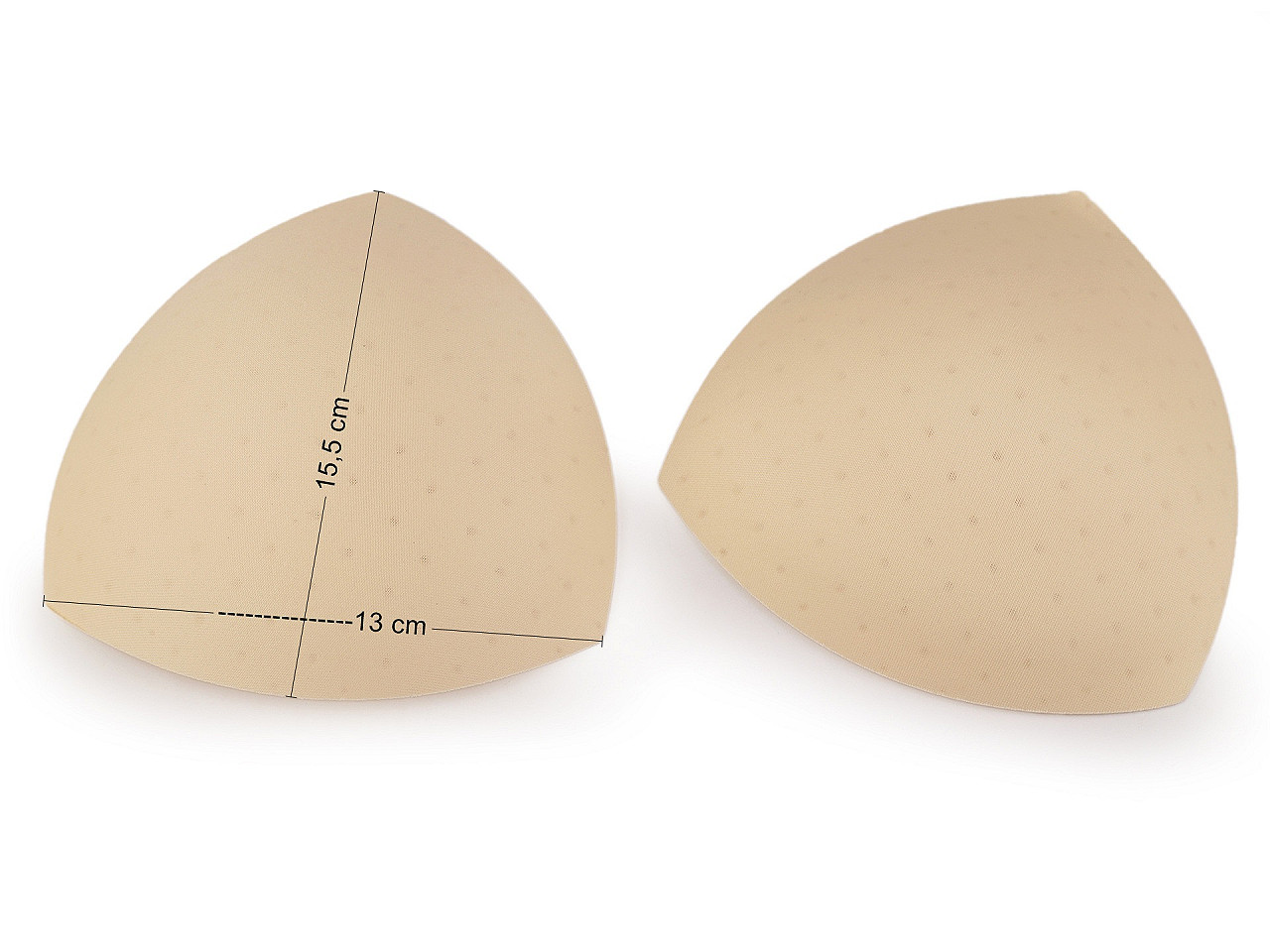 Cupe / bureți sutien / corsete cu perforații, marimea l - Nude (1 Pereche)