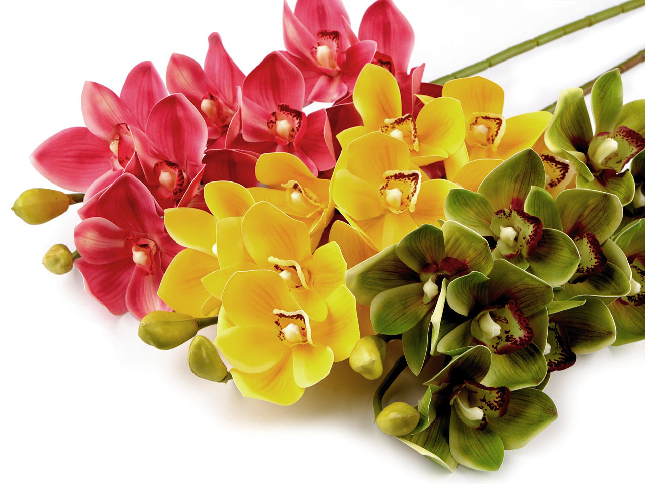 Buchet de orhidee artificială - Galben (1 Bucată)