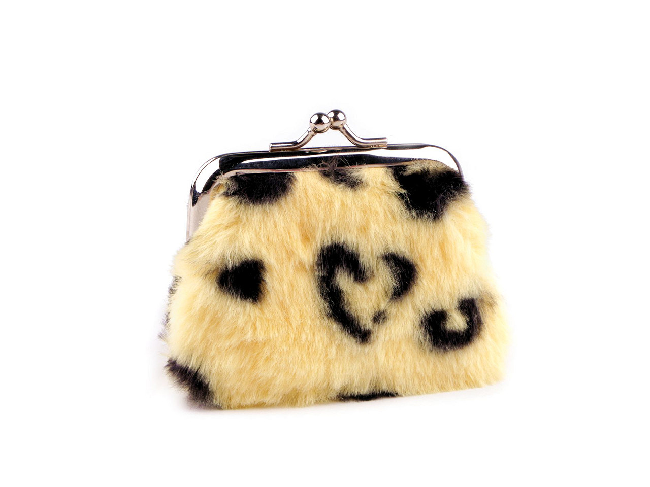 Portofel mic pentru monede, tigru de pluș - Bej deschis (1 Bucată)