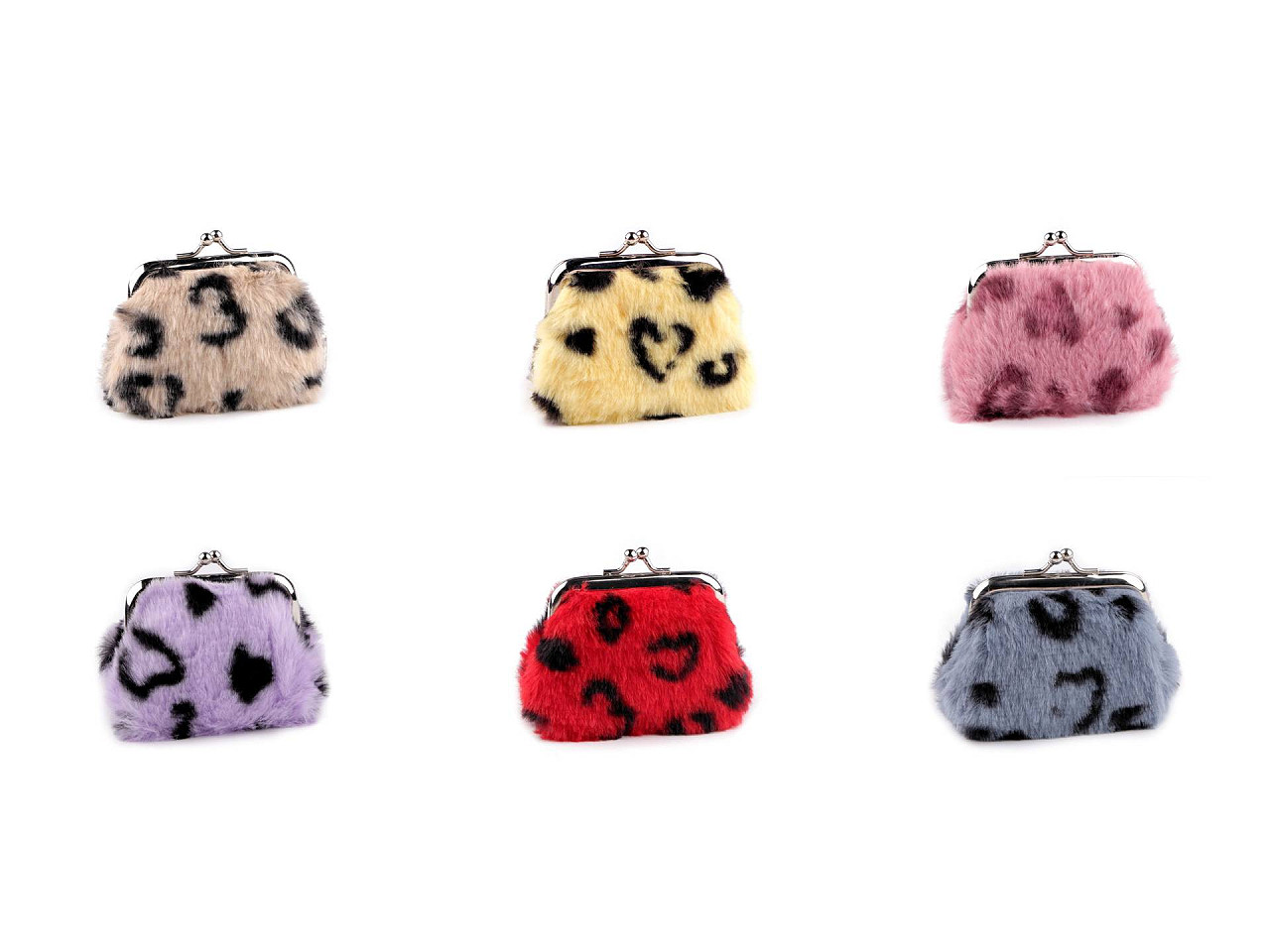 Portofel mic pentru monede, tigru de pluș - Bej deschis (1 Bucată)