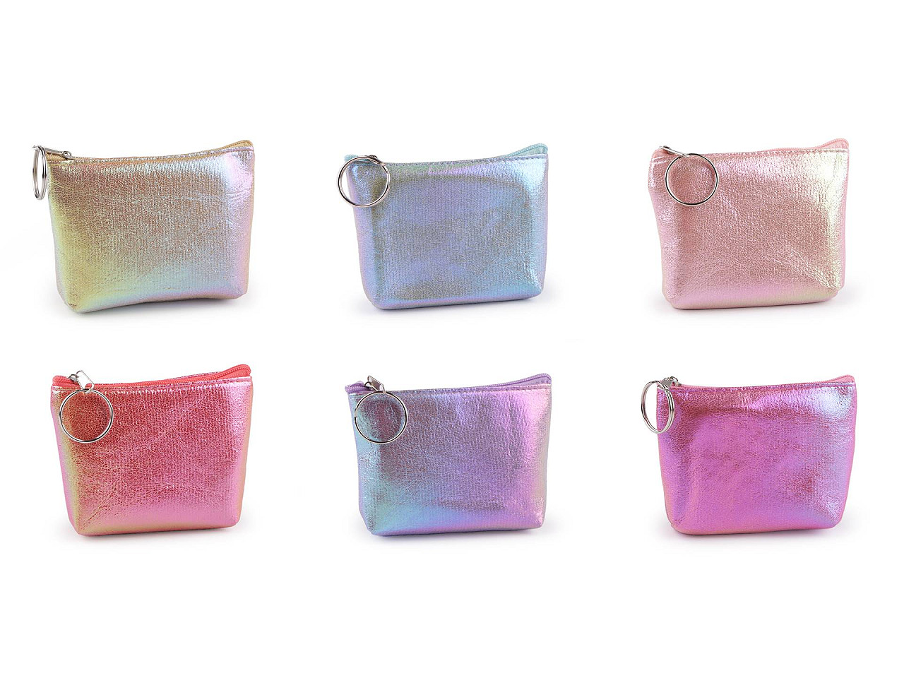 Portofel mic holografic 11x8 cm - Argintiu (1 Bucată)