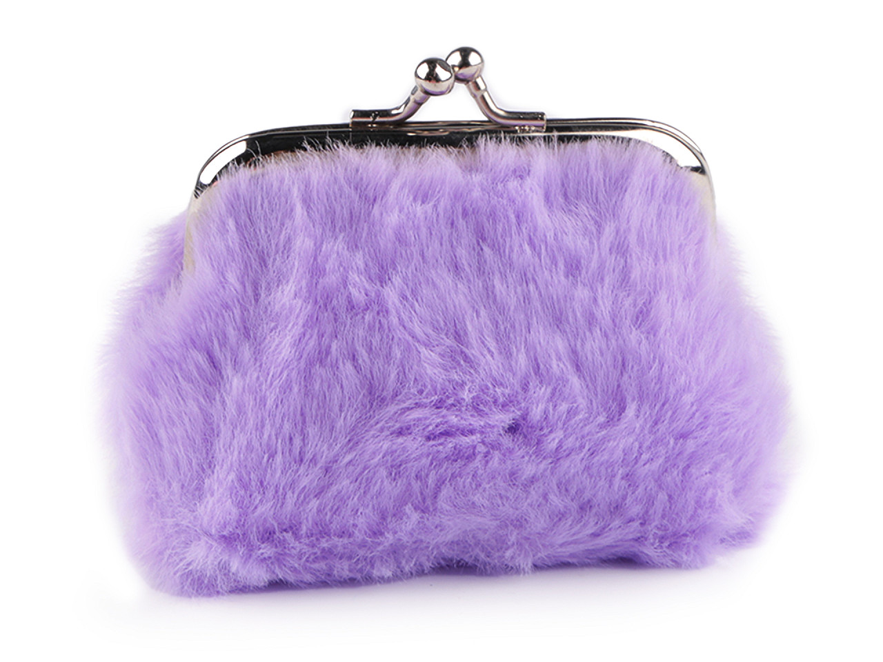 Portofel mic  pentru monede, pluș - Roz (1 Bucată)