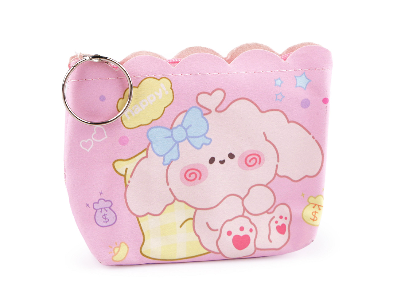 Portofel fete 8,5x10 cm - Mov deschis (1 Bucată)