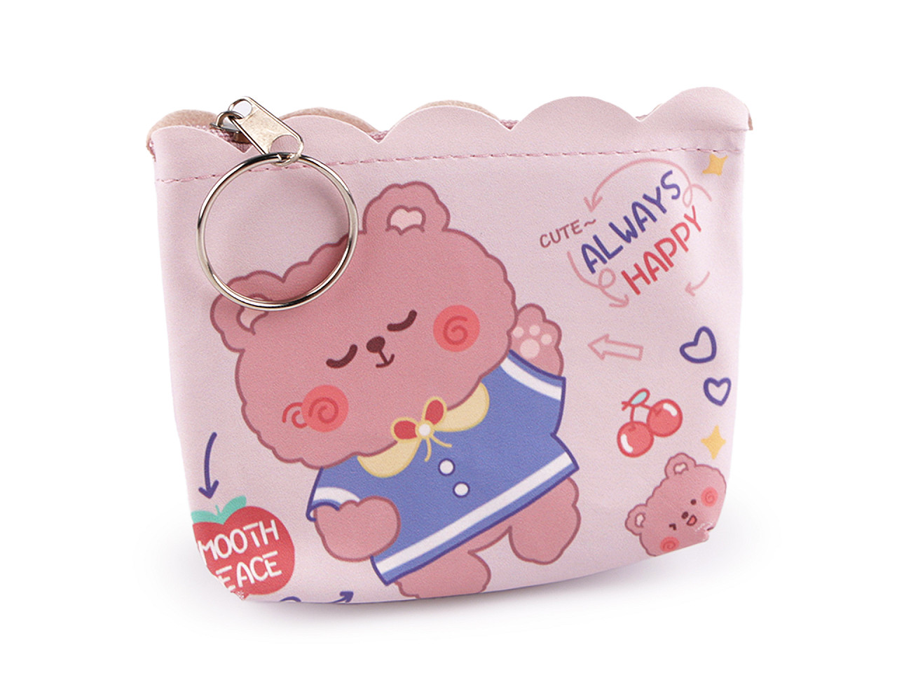 Portofel fete 8,5x10 cm - Mov deschis (1 Bucată)